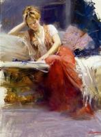 Pino Daeni - Impression oil painting.